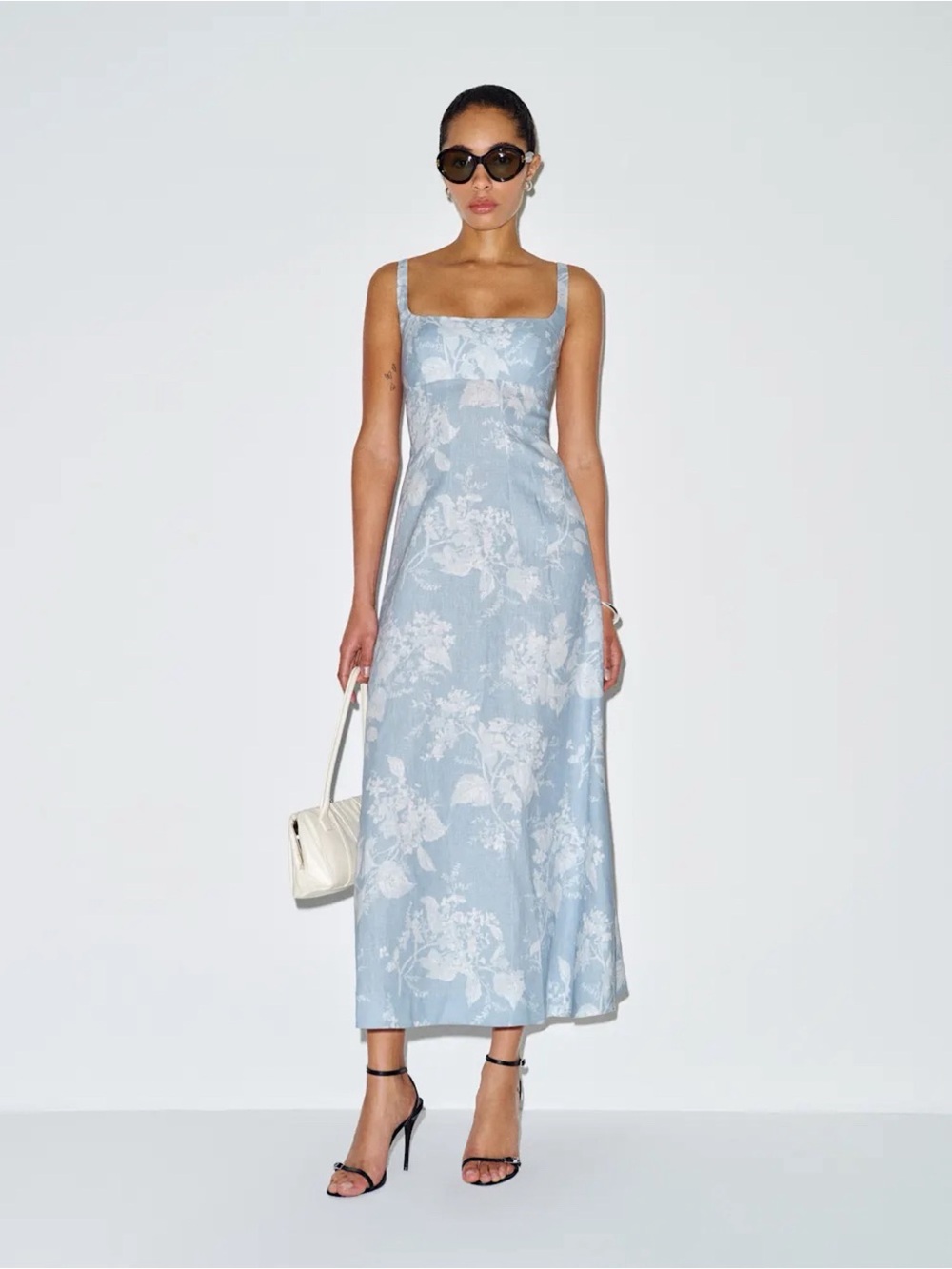 NWT Reformation Sabine Linen Dress Angelic Floral